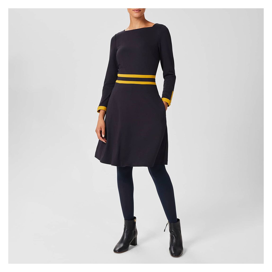 Navy Vivian Ponte Dress main product photo
