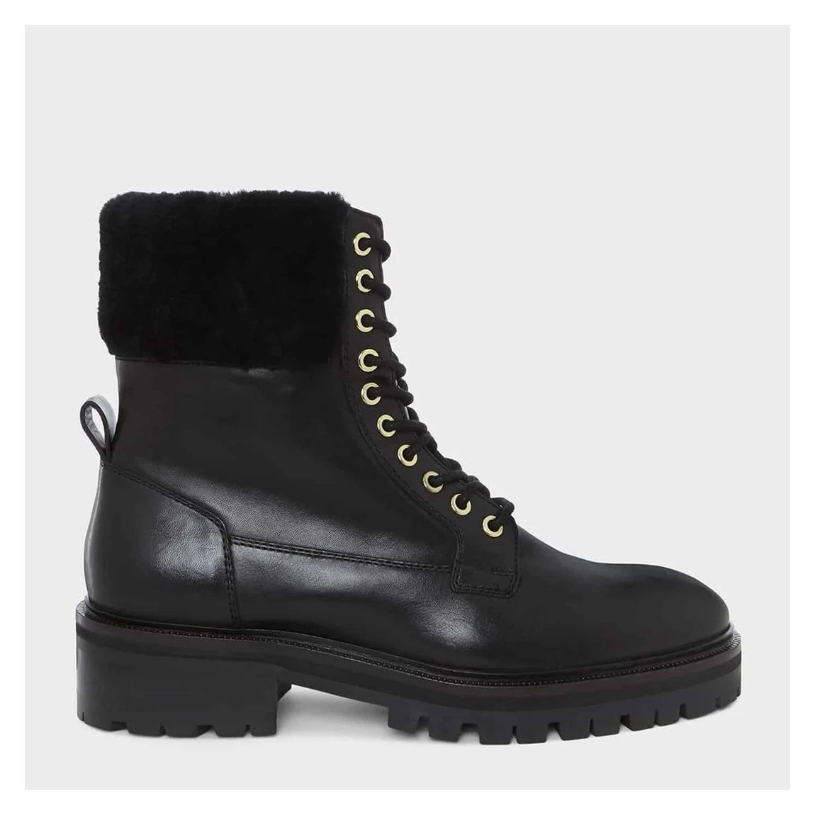 Black Dani Leather Ankle Boots main product photo