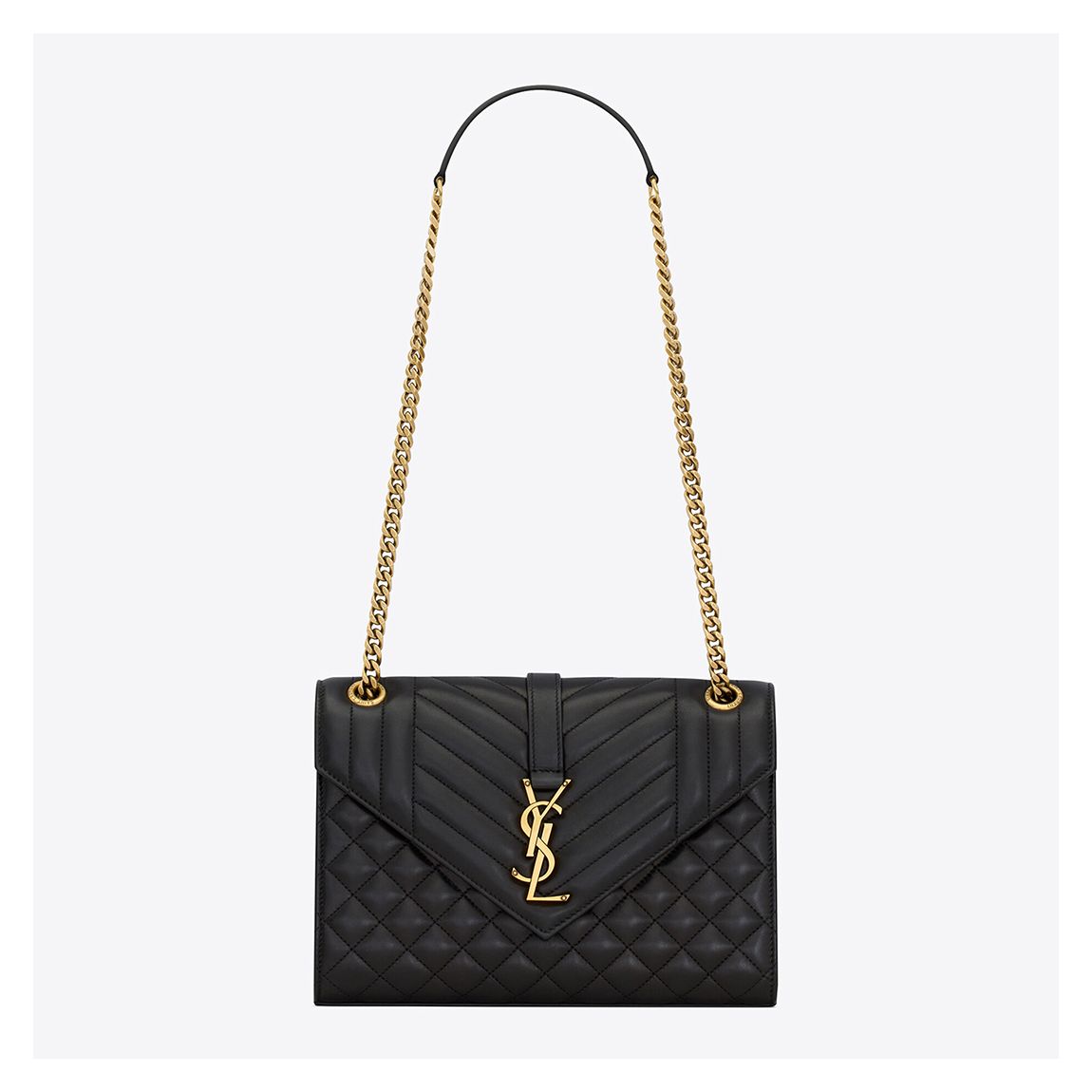 Black YSL Medium Envelope Crossbody main product photo