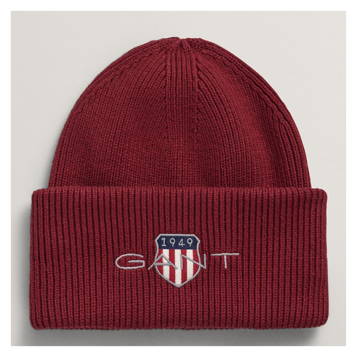 Red Archive Shield Cotton Wool Blend Beanie main product photo
