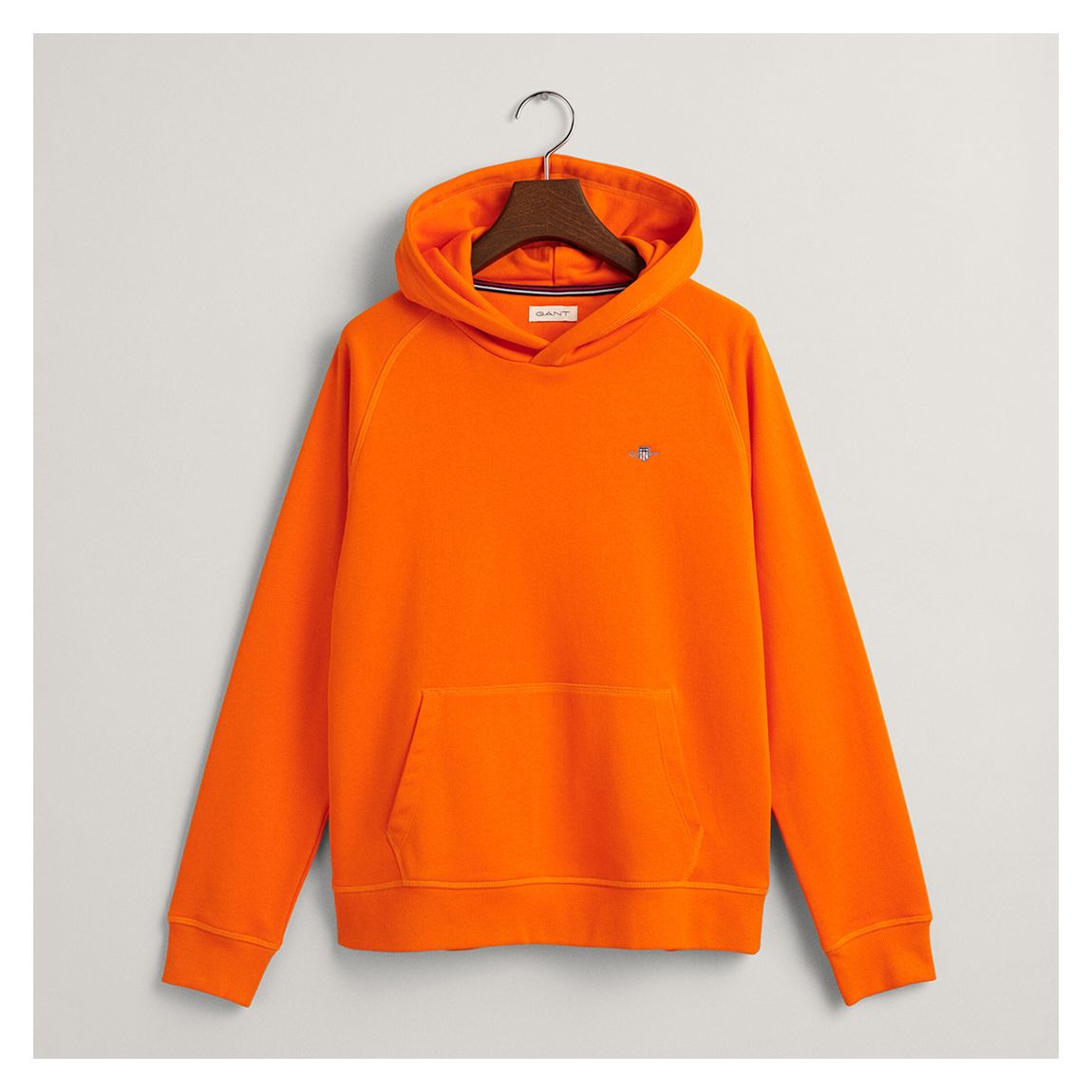 Teen's Orange Shield Logo Cotton Blend Hoodie main product photo