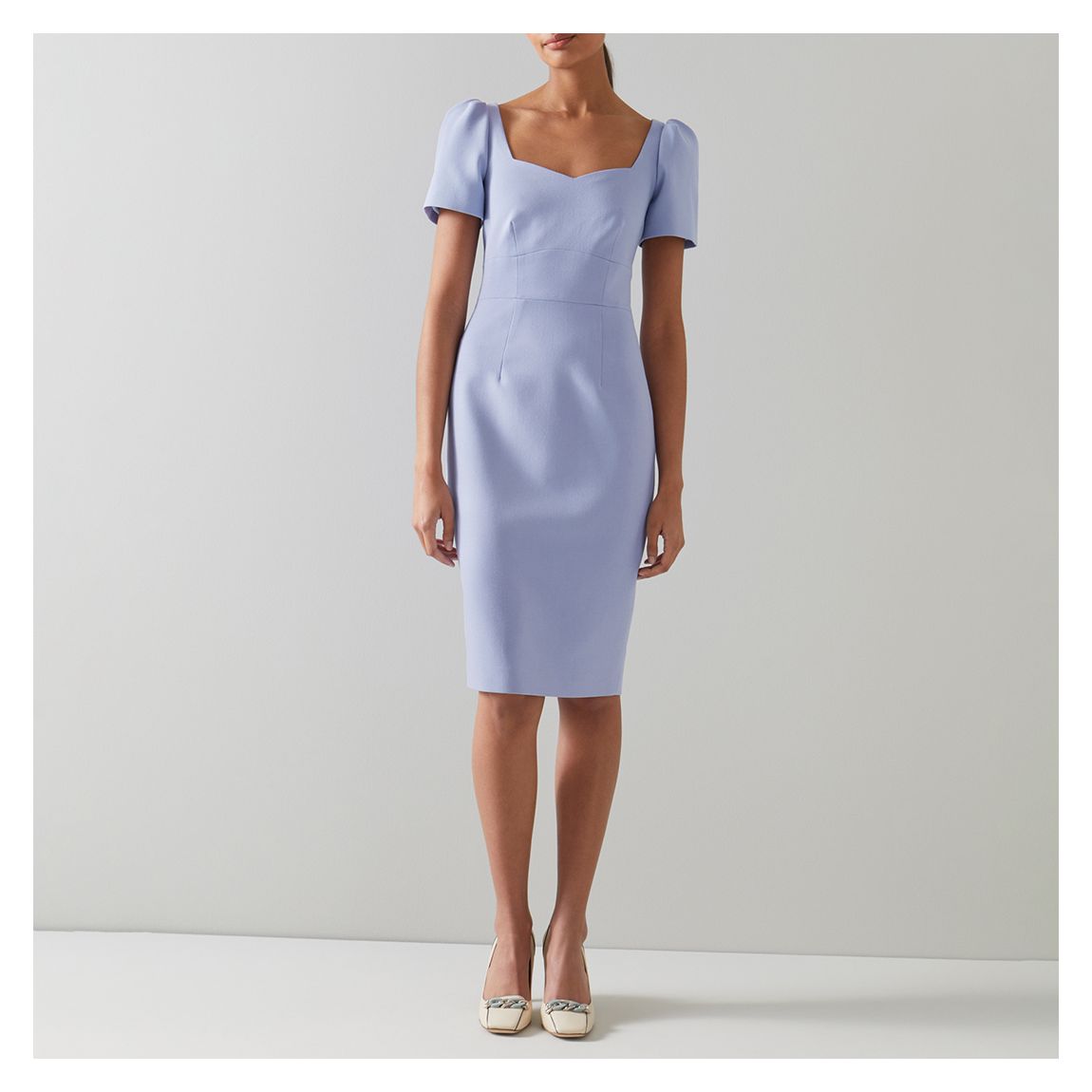 Blue Dee Crepe Shift Dress main product photo