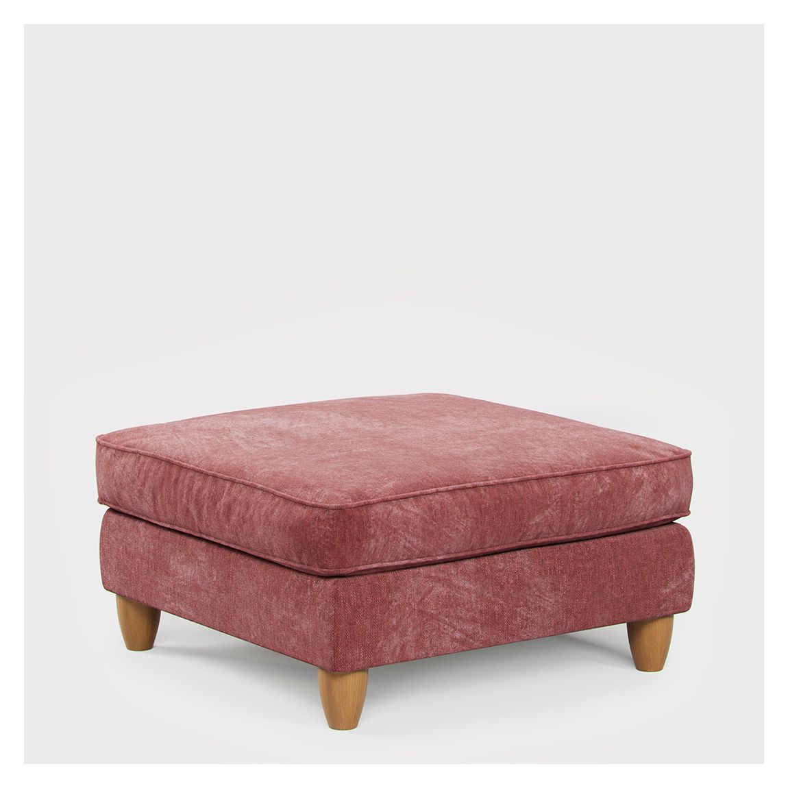 The Abingdon Footstool Arlan Vermillion main product photo