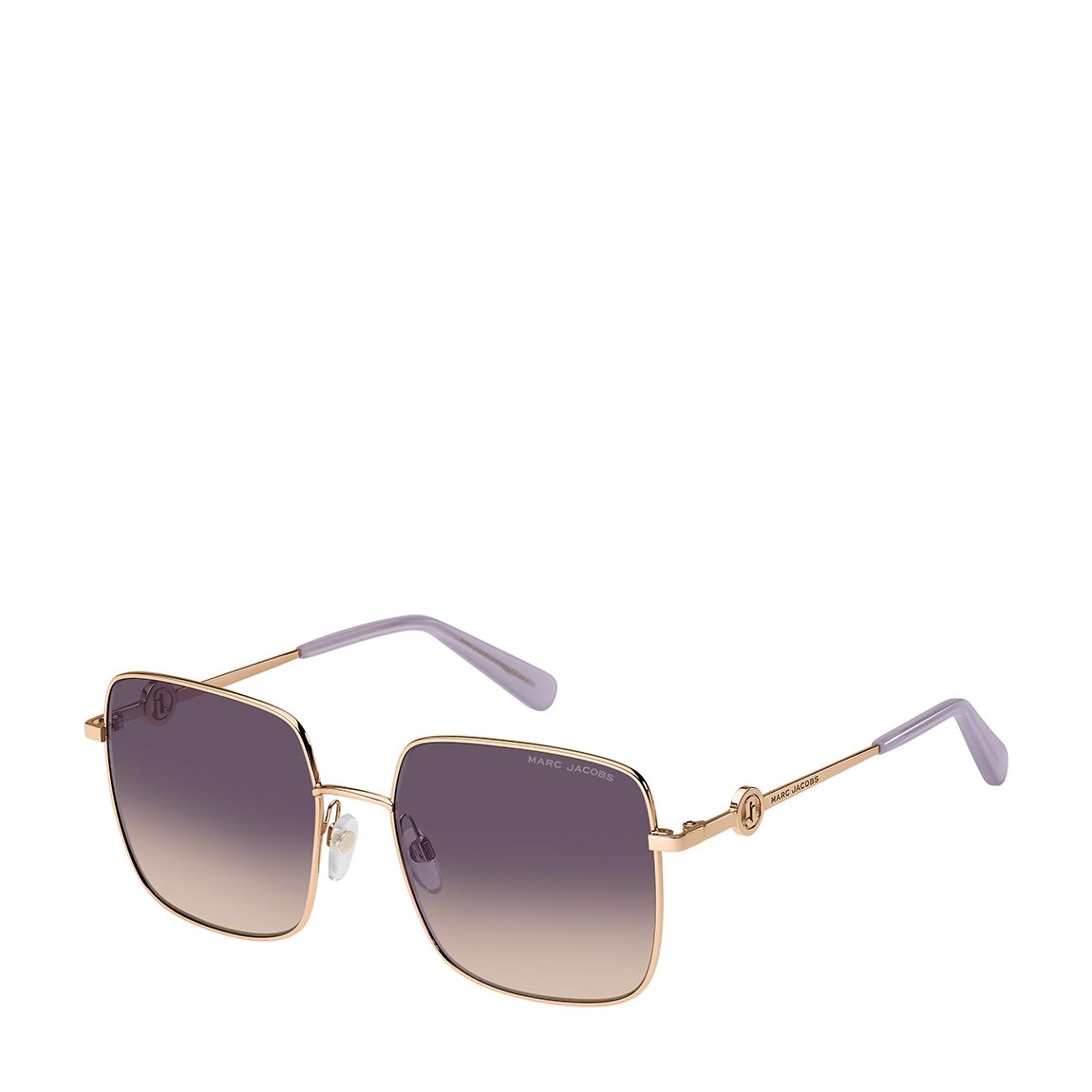 Gold Lilac Square Sunglasses main product photo