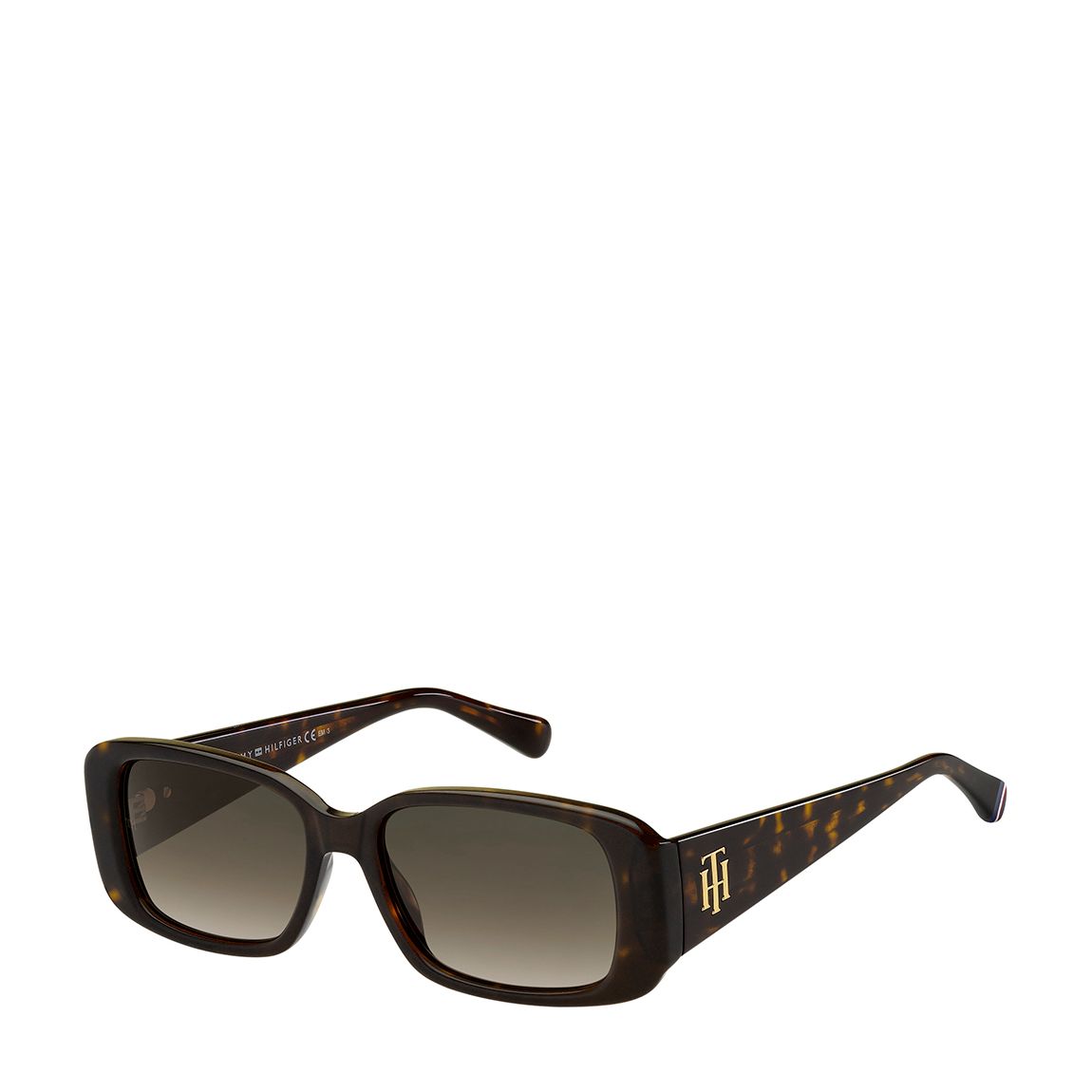 Brown Shaded Rectangular Sunglasses main product photo