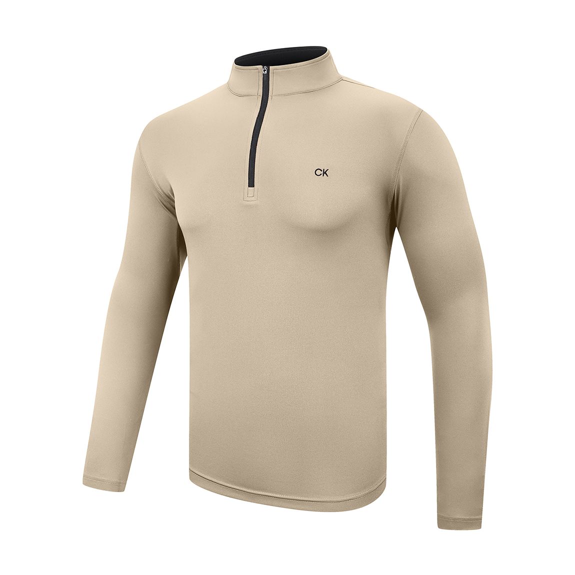 Beige Calvin Klein 1/4 Zip Midlayer main product photo