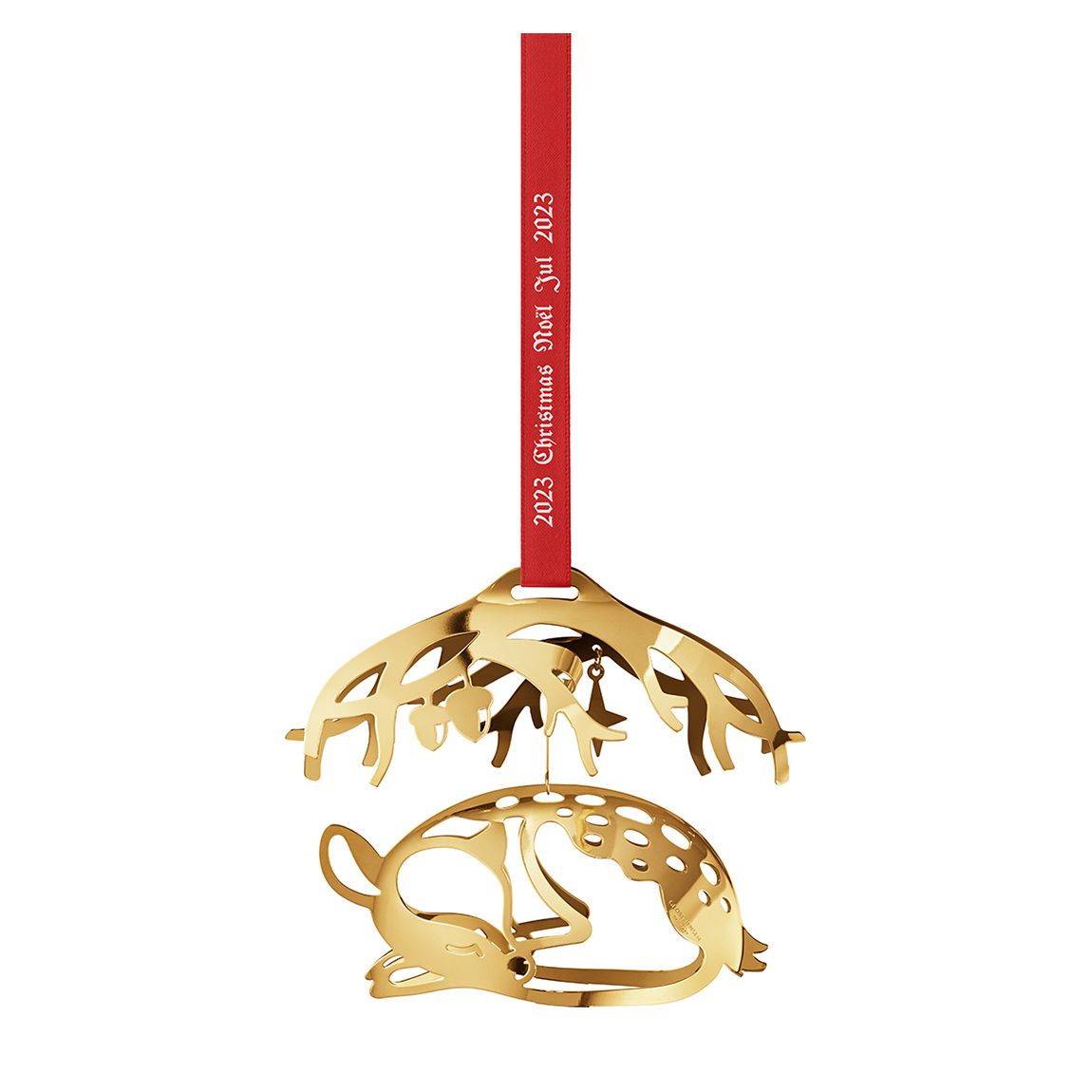 Christmas Mobile Deer 18KT Gold Plated main product photo