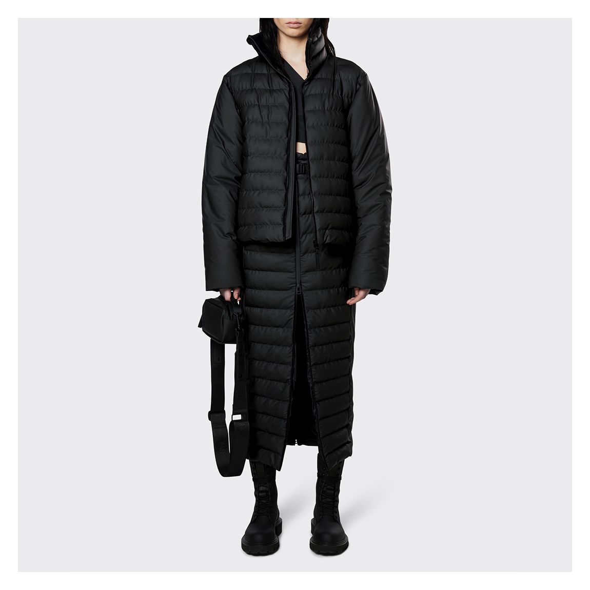 Black Unisex Waterproof Trekker Jacket main product photo