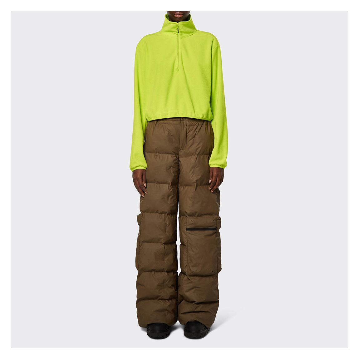 Lime Unisex Half Zip Fleece main product photo