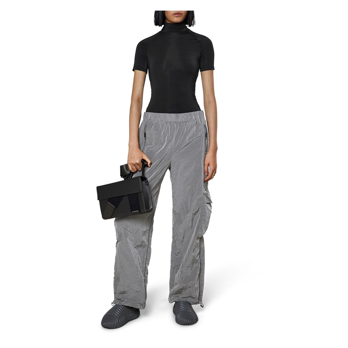Steel Unisex Wide Cargo Trousers main product photo
