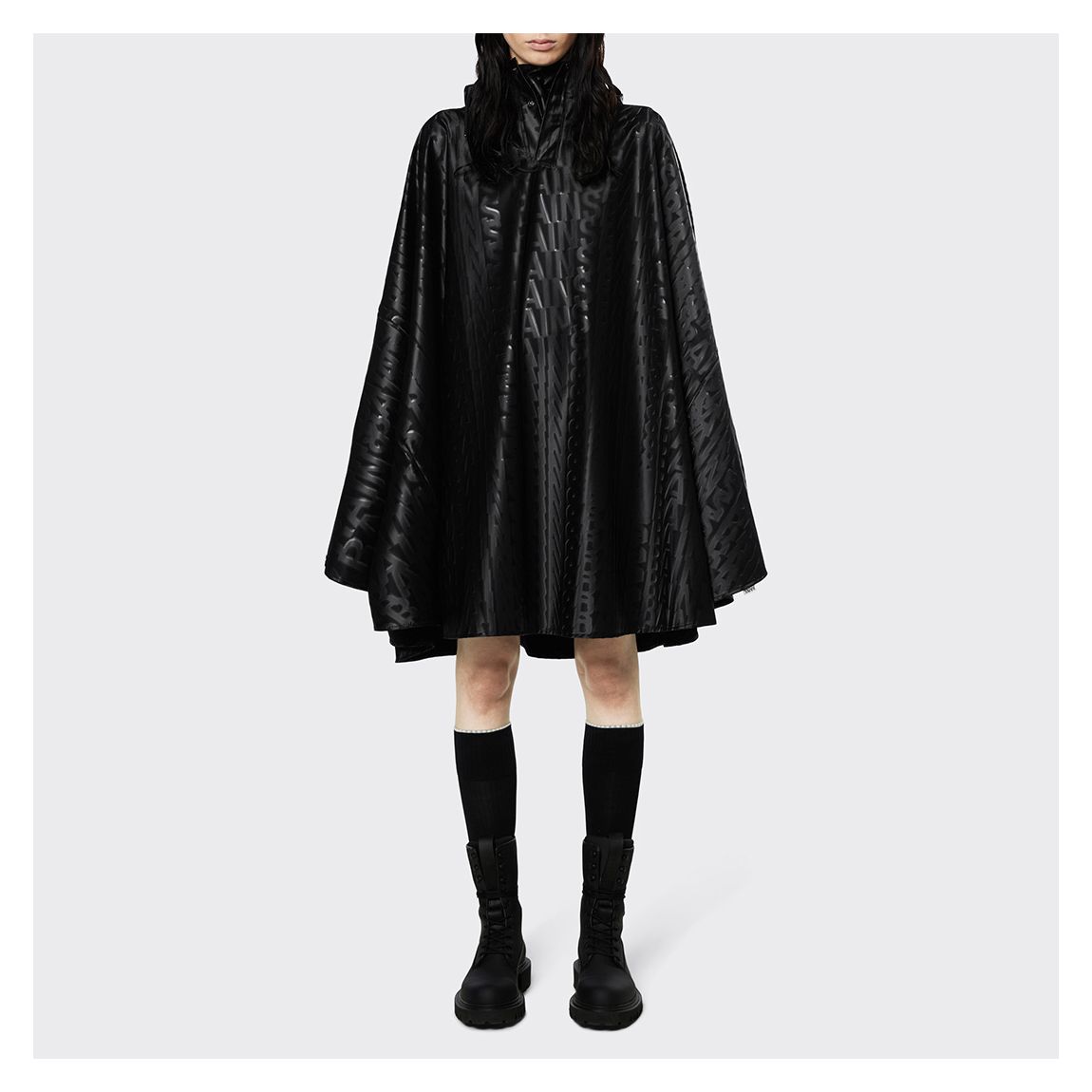 Black Unisex Waterproof Raincoat Cape main product photo