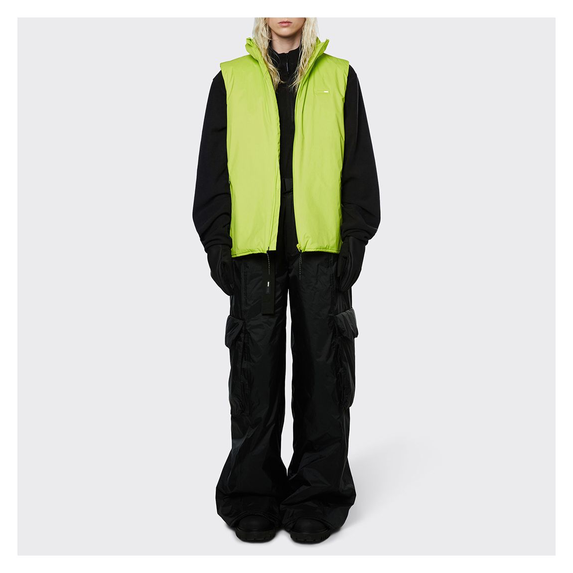 Lime Unisex Waterproof Padded Nylon Vest main product photo