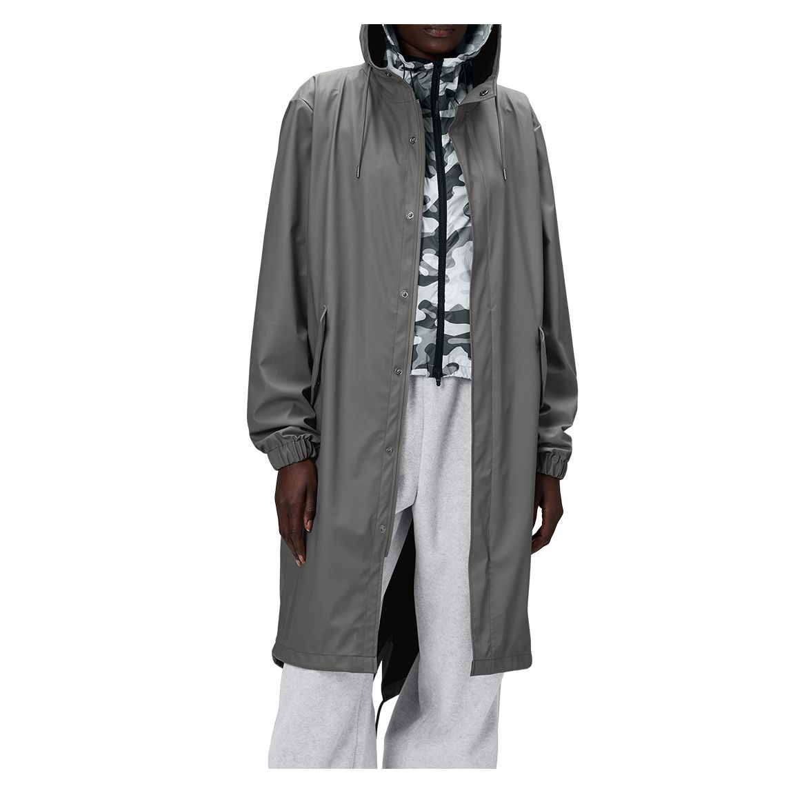 Grey Unisex Waterproof Fishtail Parka main product photo