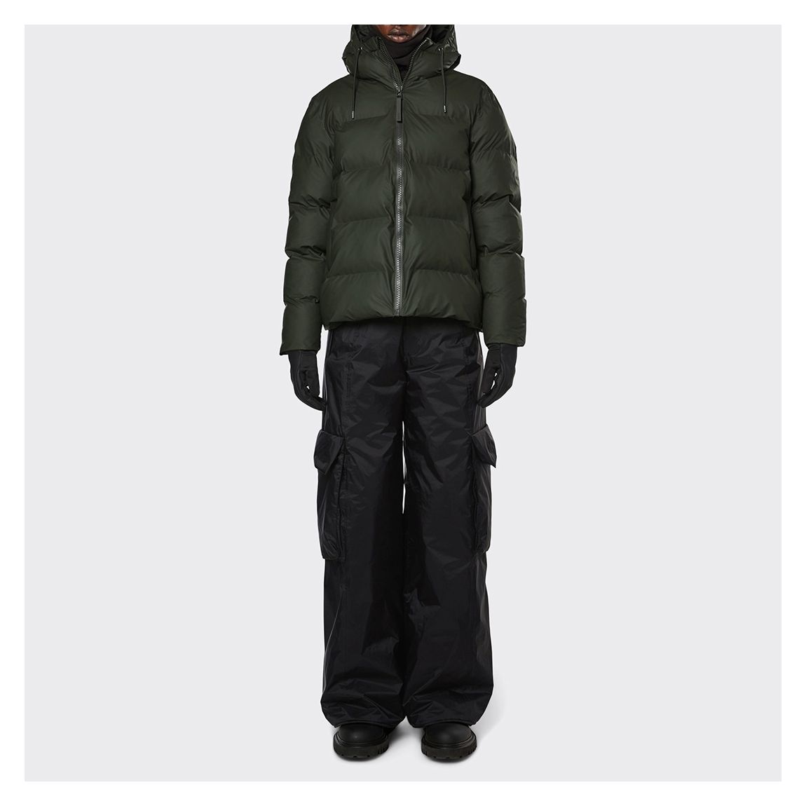 Green Unisex Waterproof Puffer Jacket main product photo