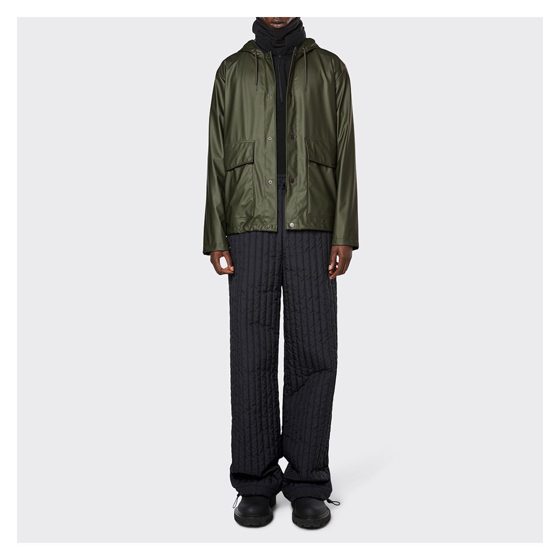 Evergreen Unisex Waterproof Short Hooded Coat main product photo