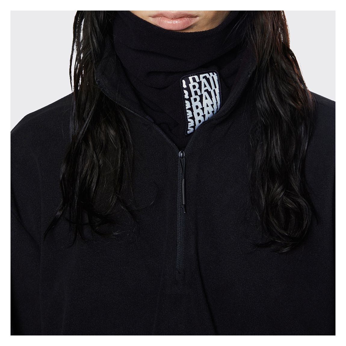 Black Unisex Fleece Tube Scarf main product photo