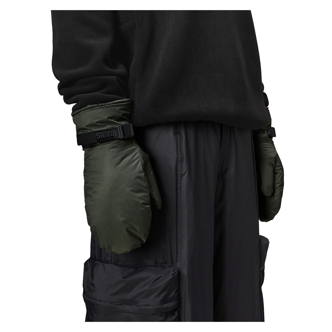 Green Unisex Vardo Mittens main product photo
