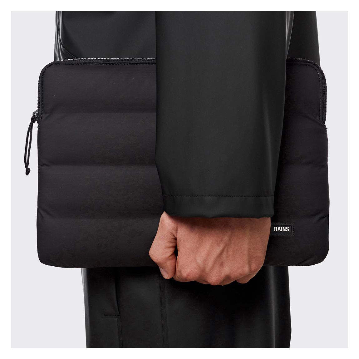 Black Unisex Laptop Cover Quilted 11" main product photo