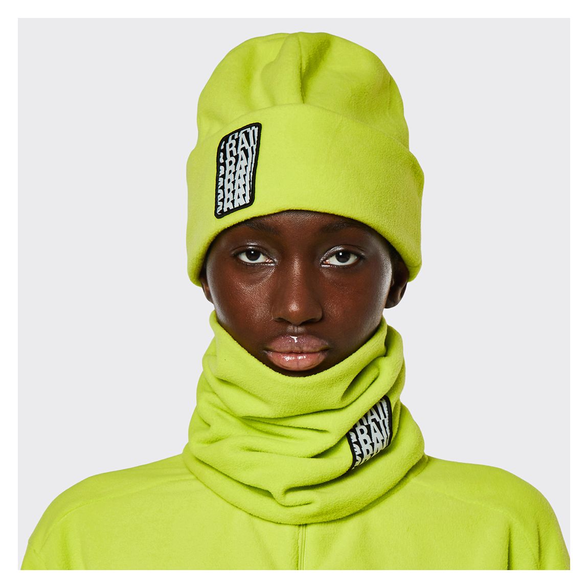 Lime Unisex Fleece Beanie main product photo
