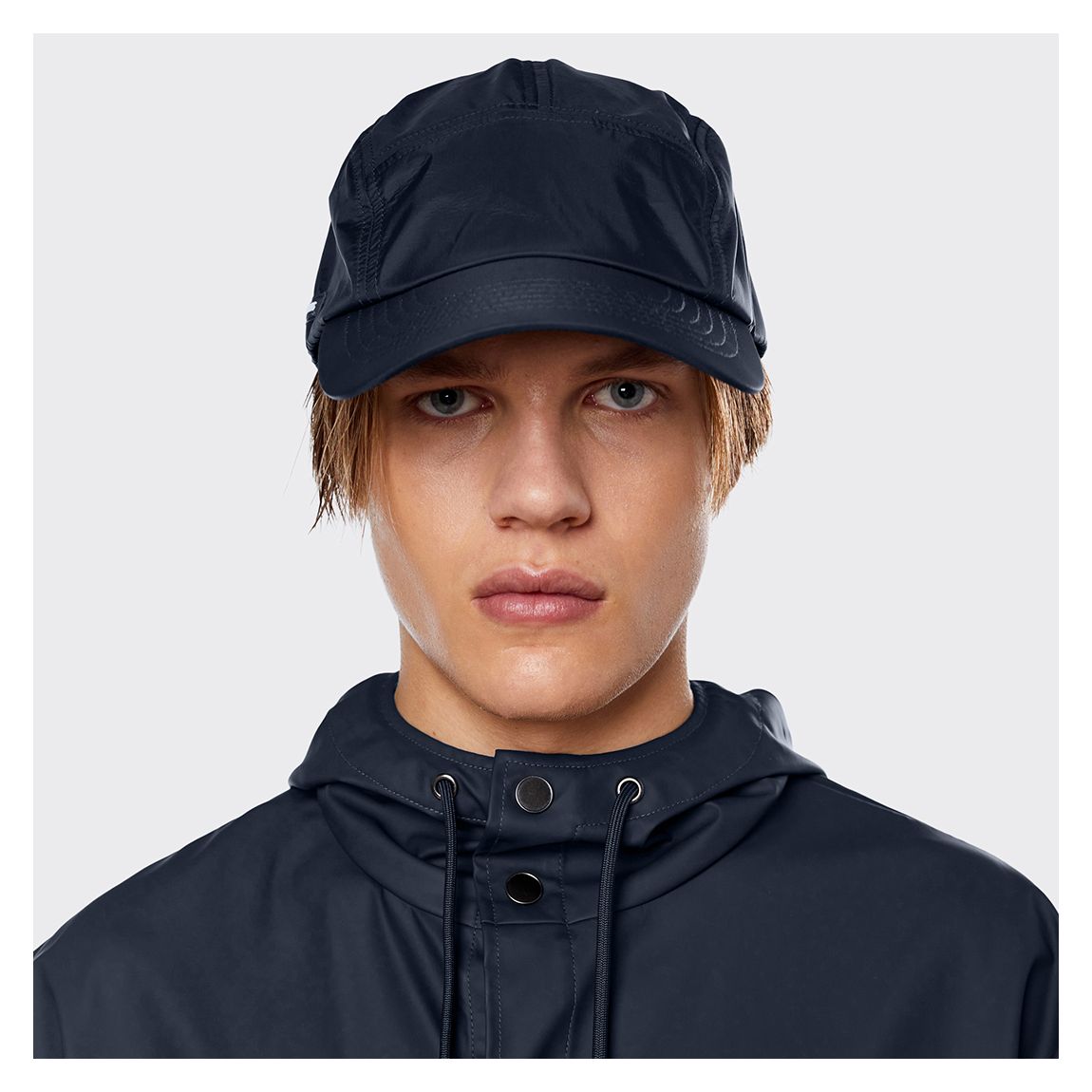 Navy Unisex Waterproof 5 Panel Cap main product photo