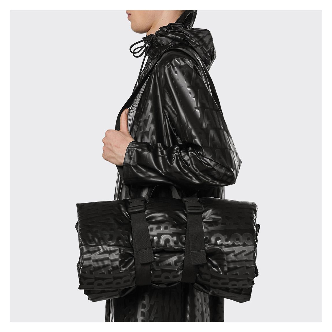 Black Monogram Unisex Trail Blanket main product photo