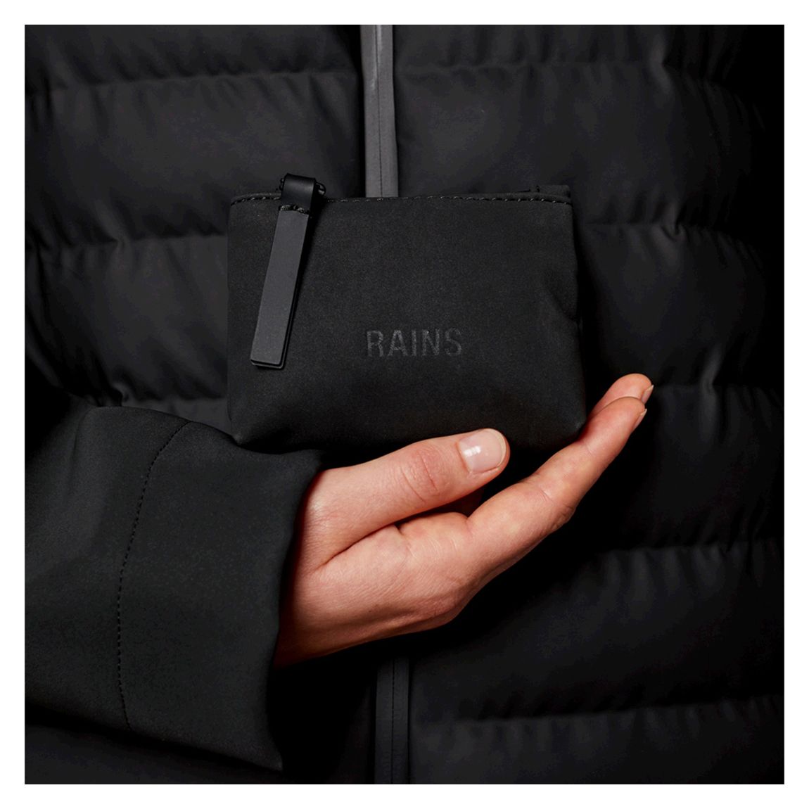 Black Unisex Scuba Cosmetic Bag Micro main product photo