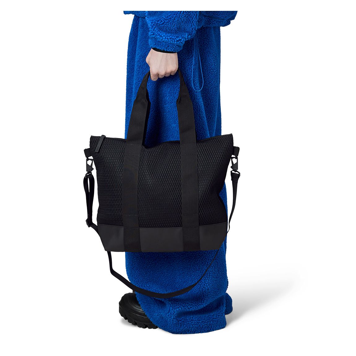 Black Unisex Waterproof Tote Bag Mesh Mini main product photo