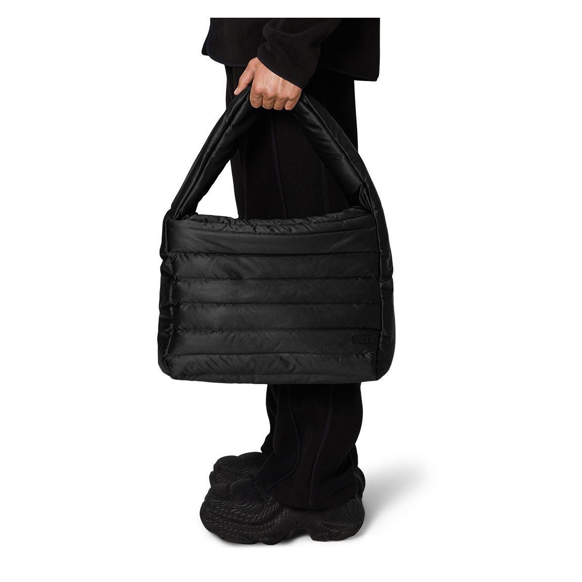 Black Unisex Bator Puffer Tote Bag main product photo