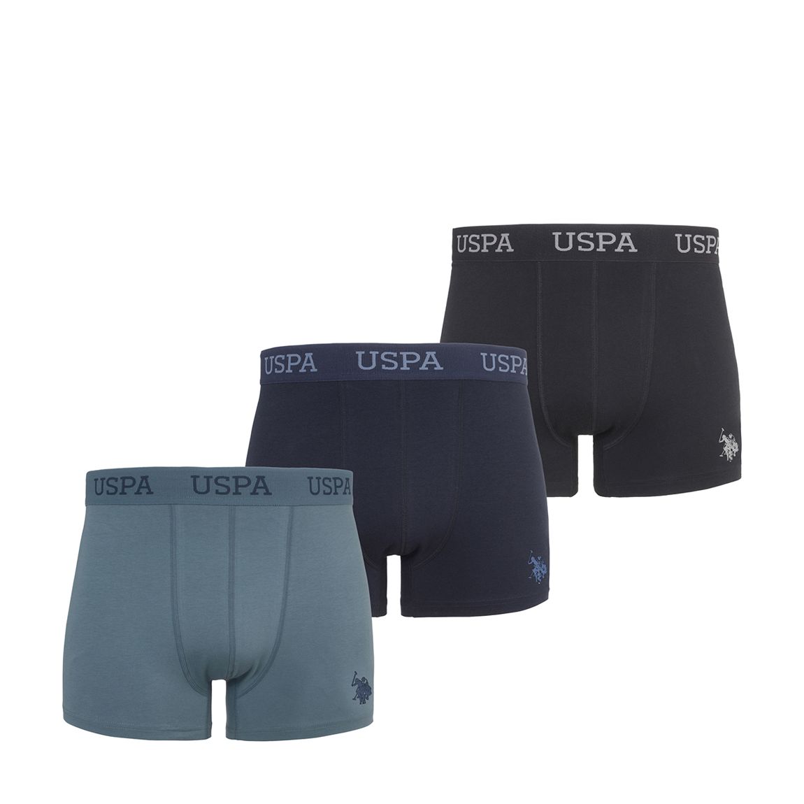 Black 3 Pack Cotton Blend Boxers main product photo
