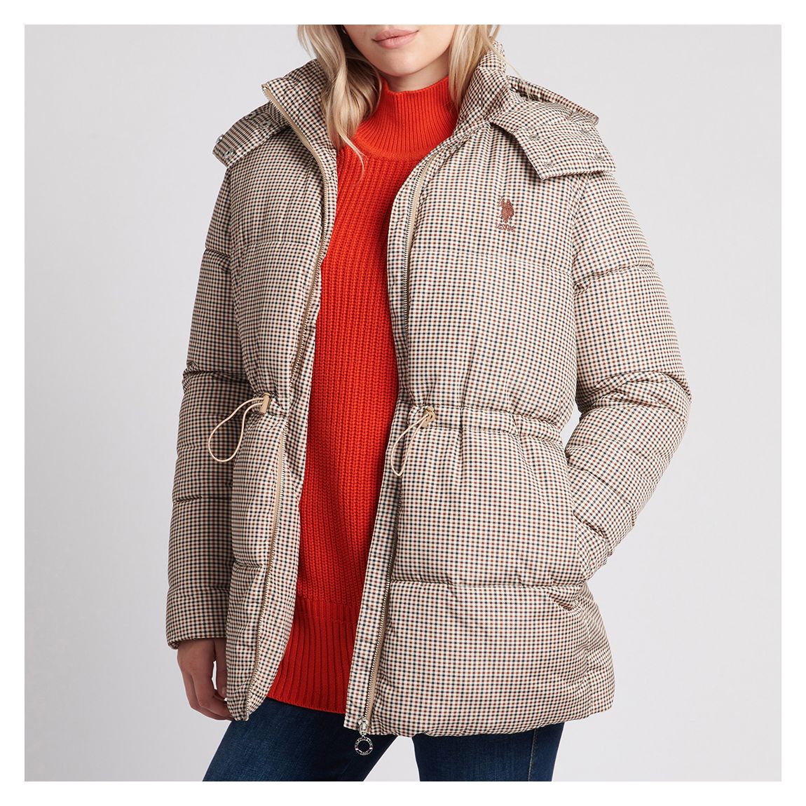 Beige Sesame Puffer Coat main product photo