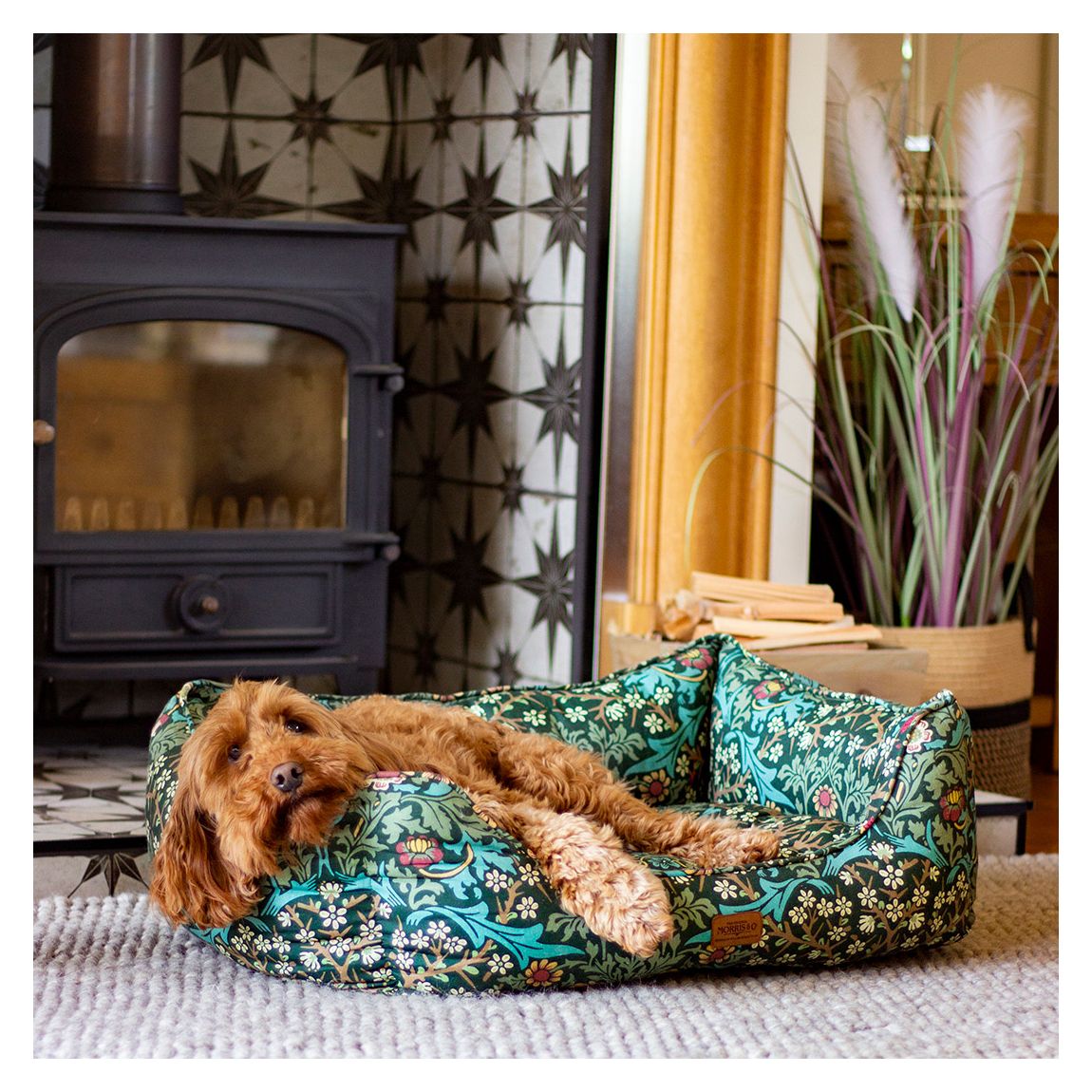 Blackthorn Print Square Bed, Medium main product photo