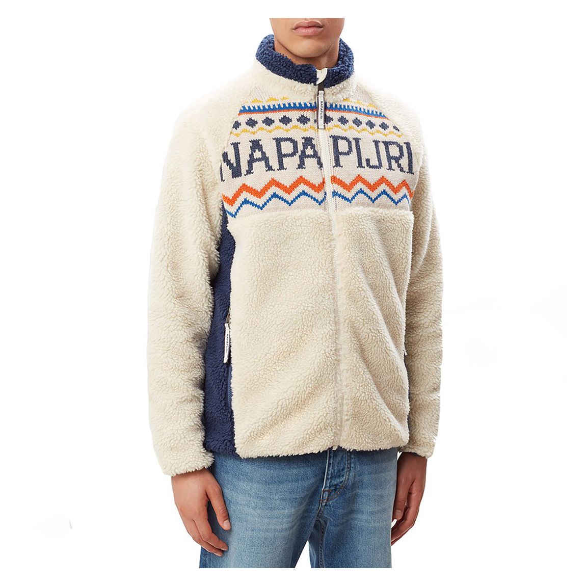 Cream Thia Full Zip Fleece Jacket main product photo