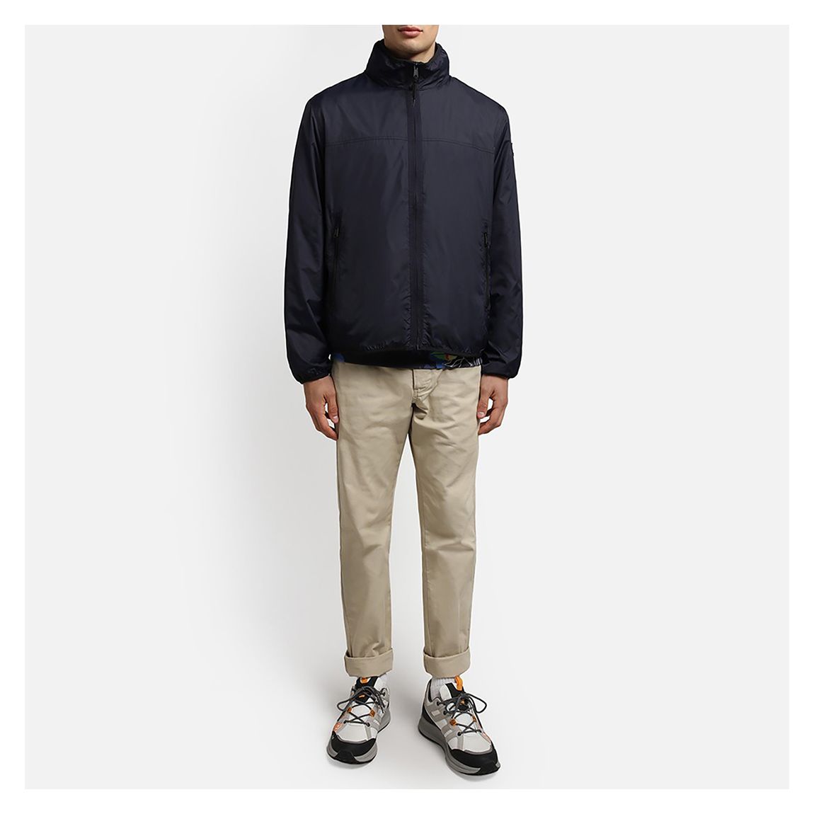 Navy Zipped Windbreaker main product photo