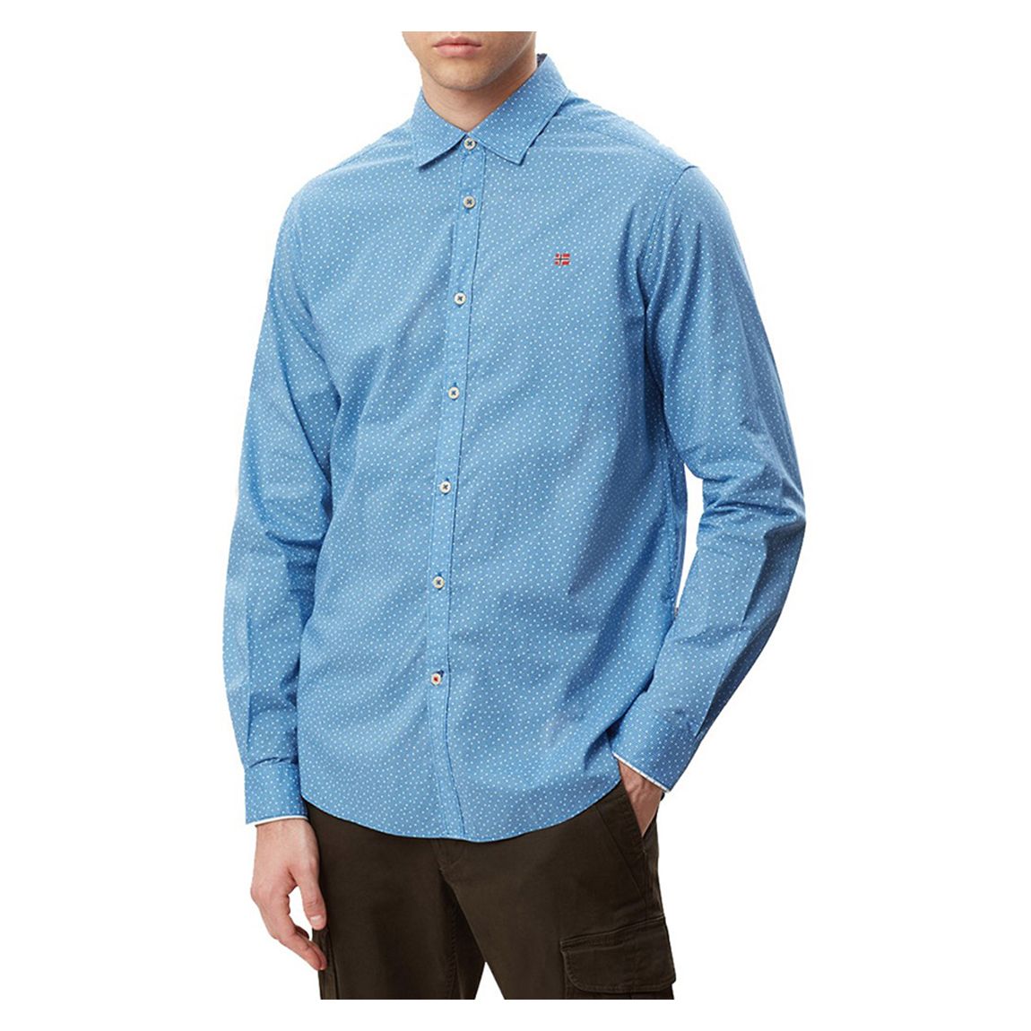 Blue Gasim Cotton Shirt main product photo
