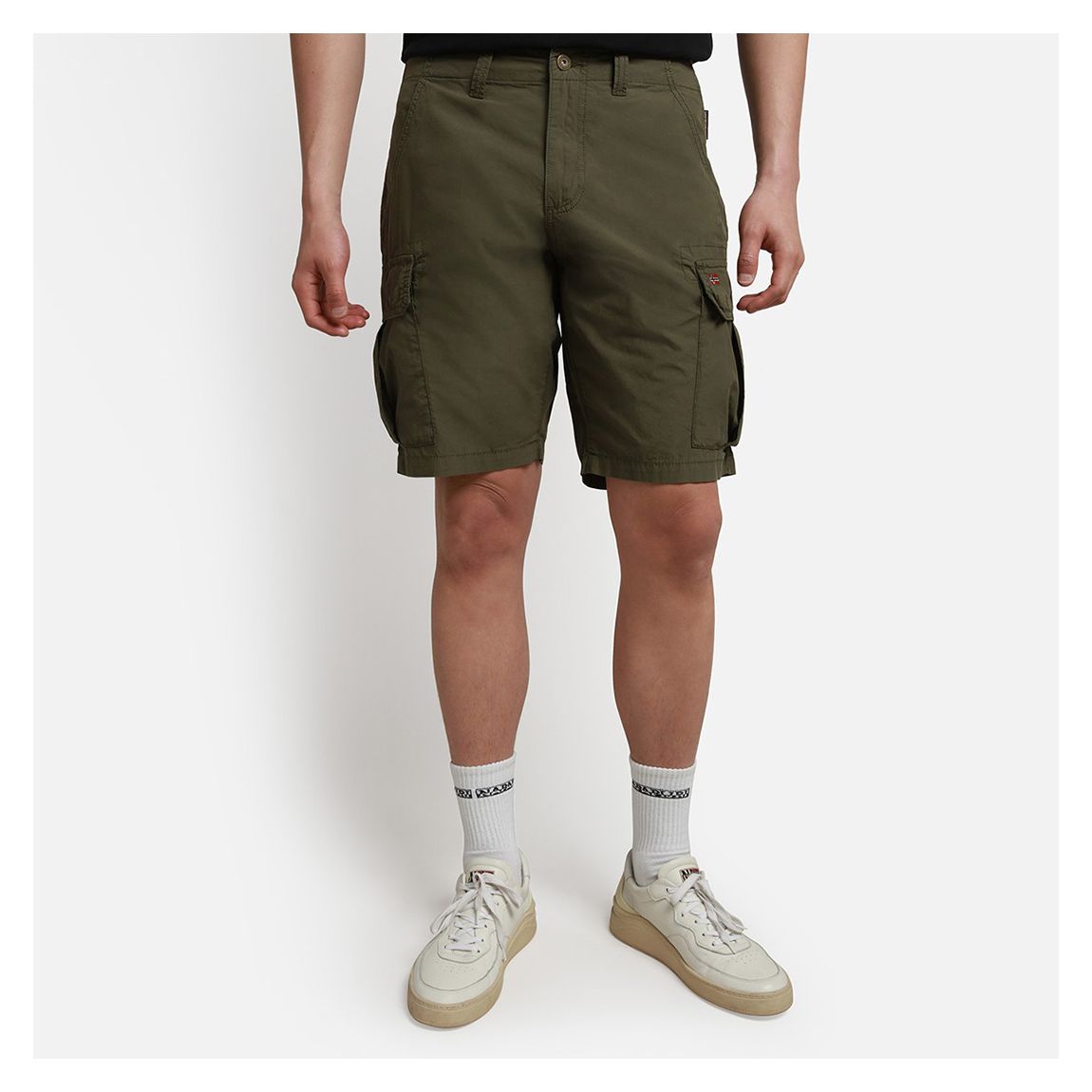Khaki Cargo Shorts main product photo