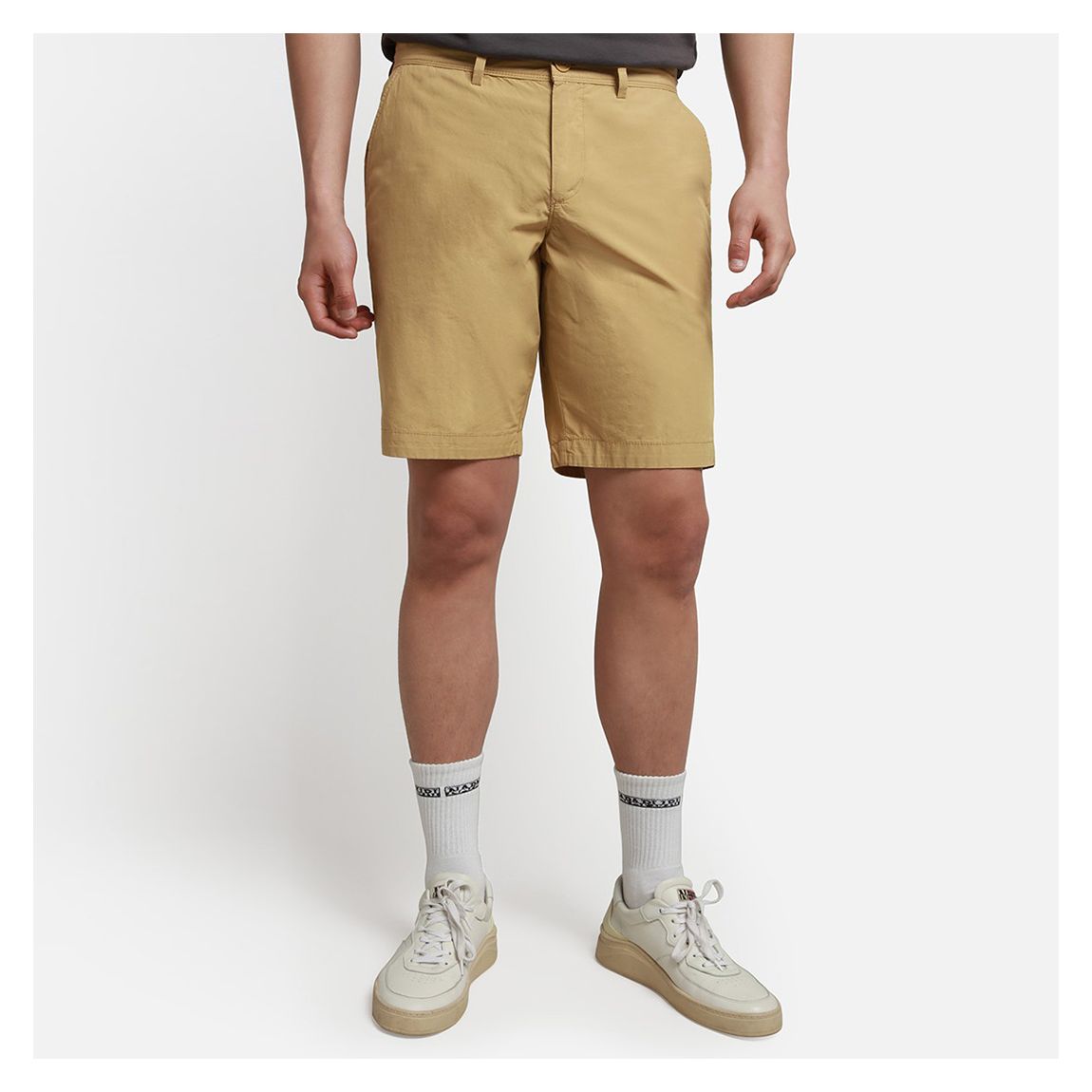 Beige Bermuda Cotton Shorts main product photo