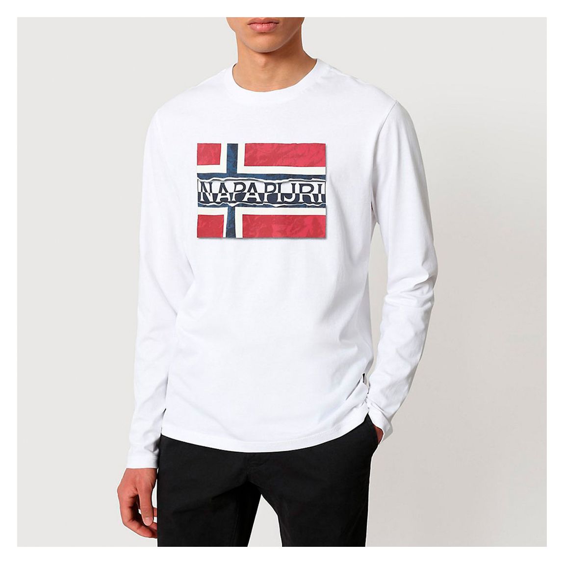 White Camiseta Long Sleeve T-Shirt main product photo