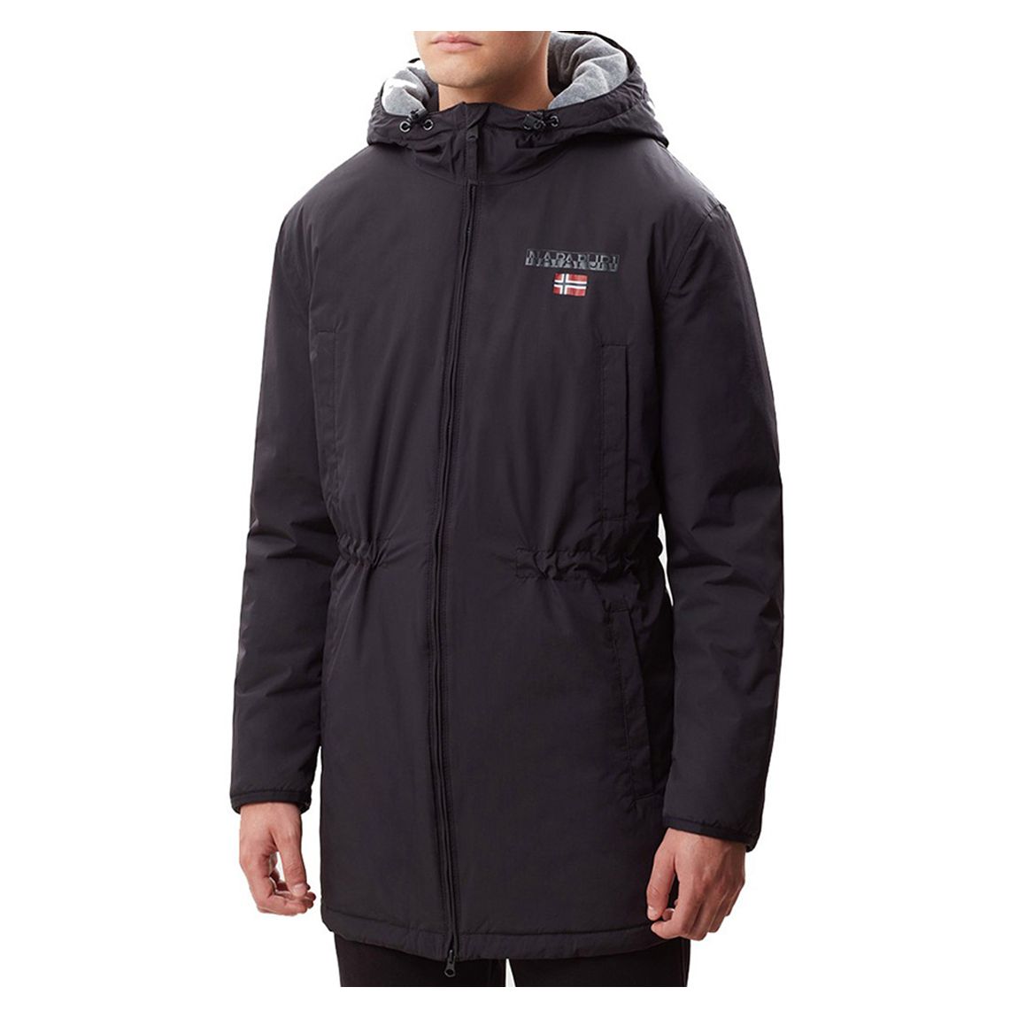 Black Hooded Anter Jacket main product photo
