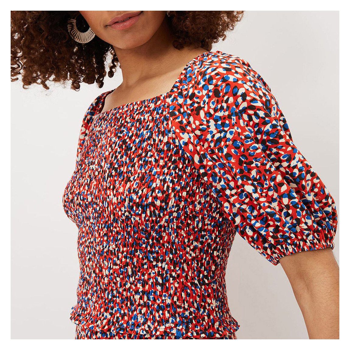 Multi Kamila Ditsy Print Co-ord Top main product photo