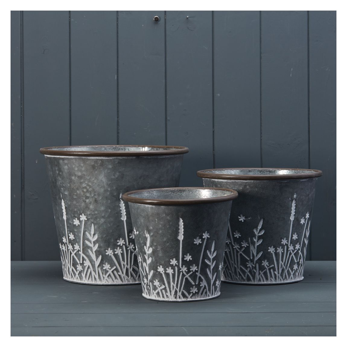 Set of Three Meadow Planters main product photo