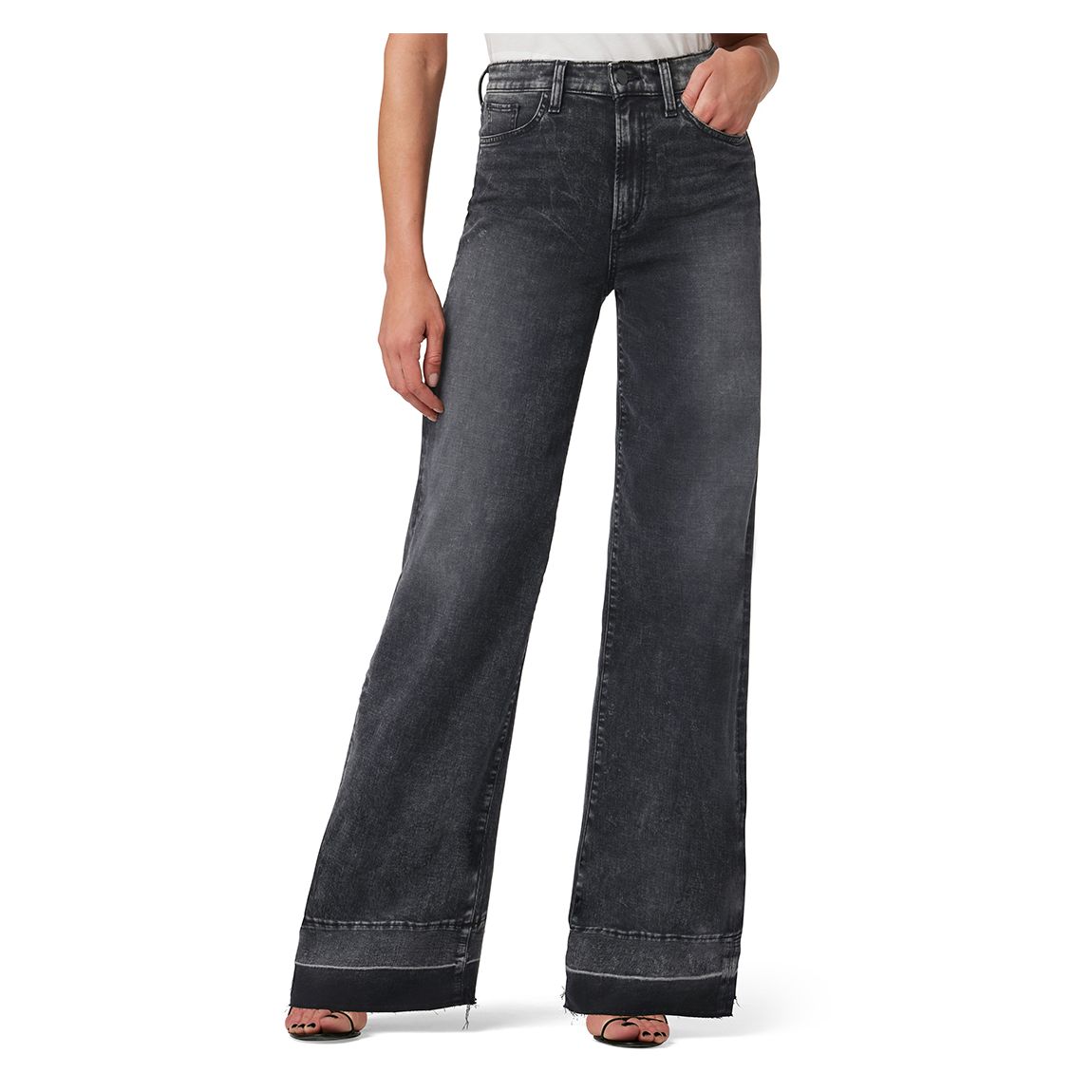 GreyMia High Rise Wide Leg Deep Jean main product photo