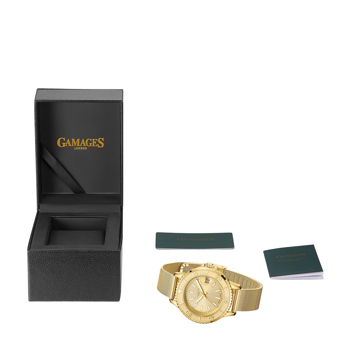 Womens Gamages Of London Swirl Timer In Gold main product photo