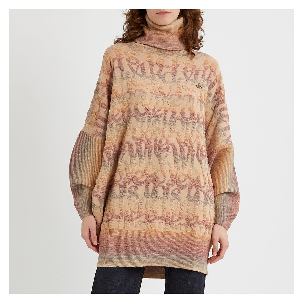 Multi Crinkled Poncho Jumper main product photo