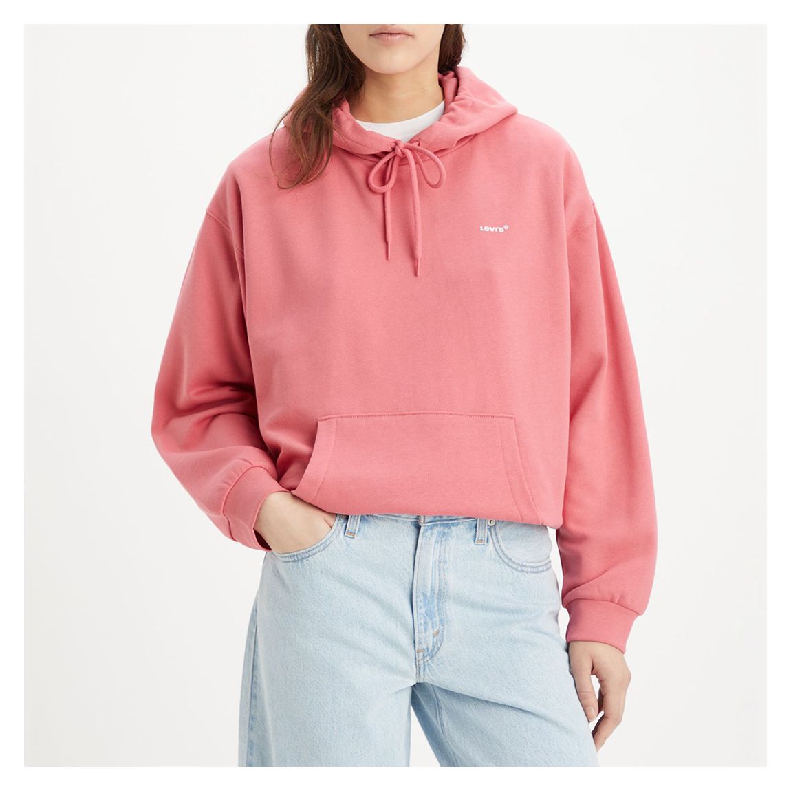 Pink Cotton Blend Hoodie main product photo
