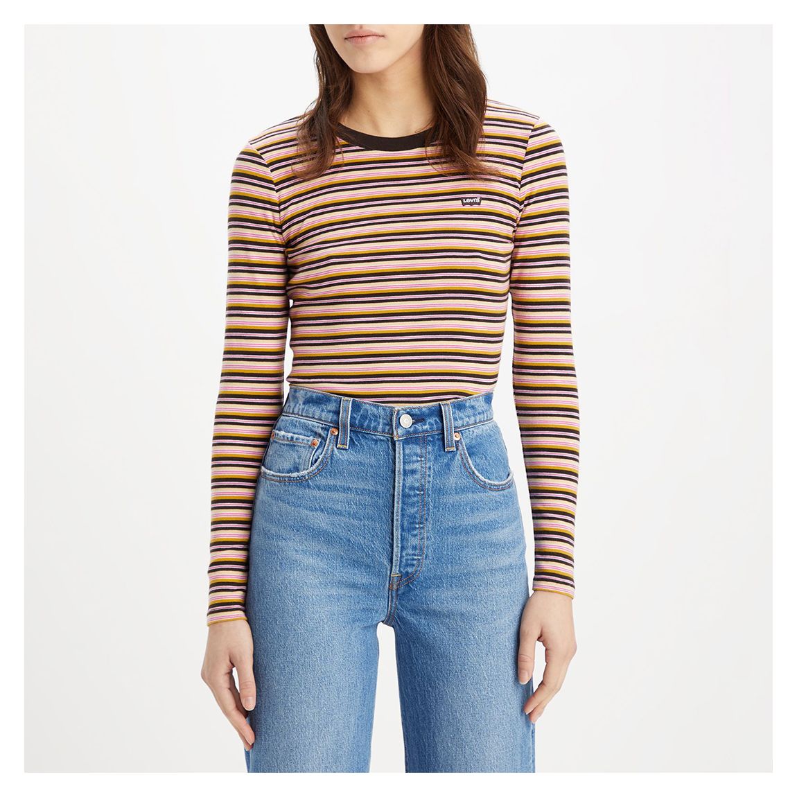 Multi Reanna Stripe Cotton Top main product photo