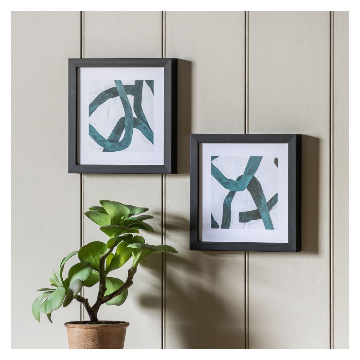 Knotted 25x25cm Set of 2 Framed Prints main product photo