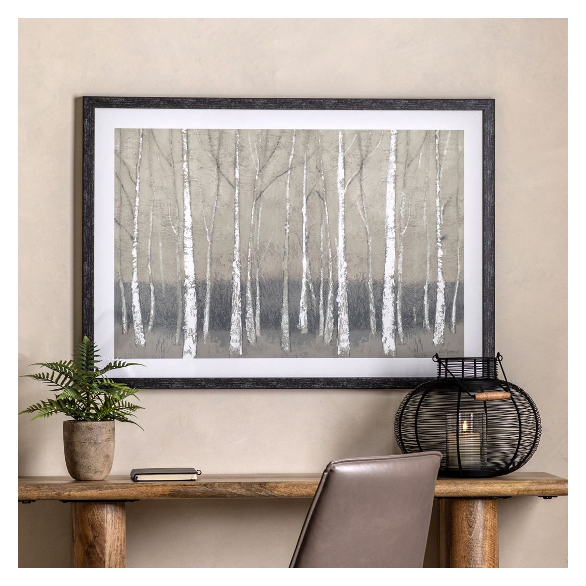 Silver Birch 70x100cm Framed Print main product photo