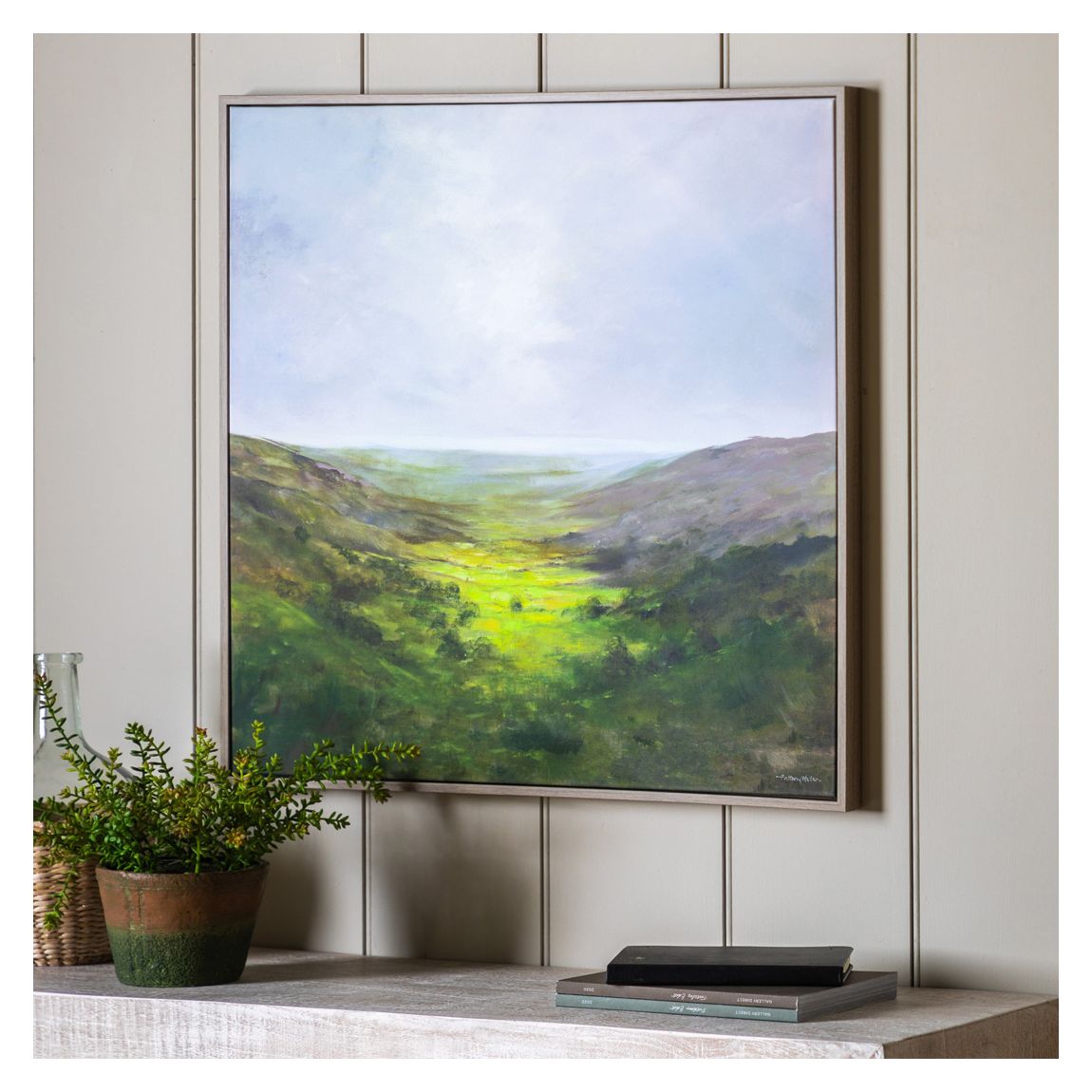 The Valley 70x70cm Framed Canvas main product photo