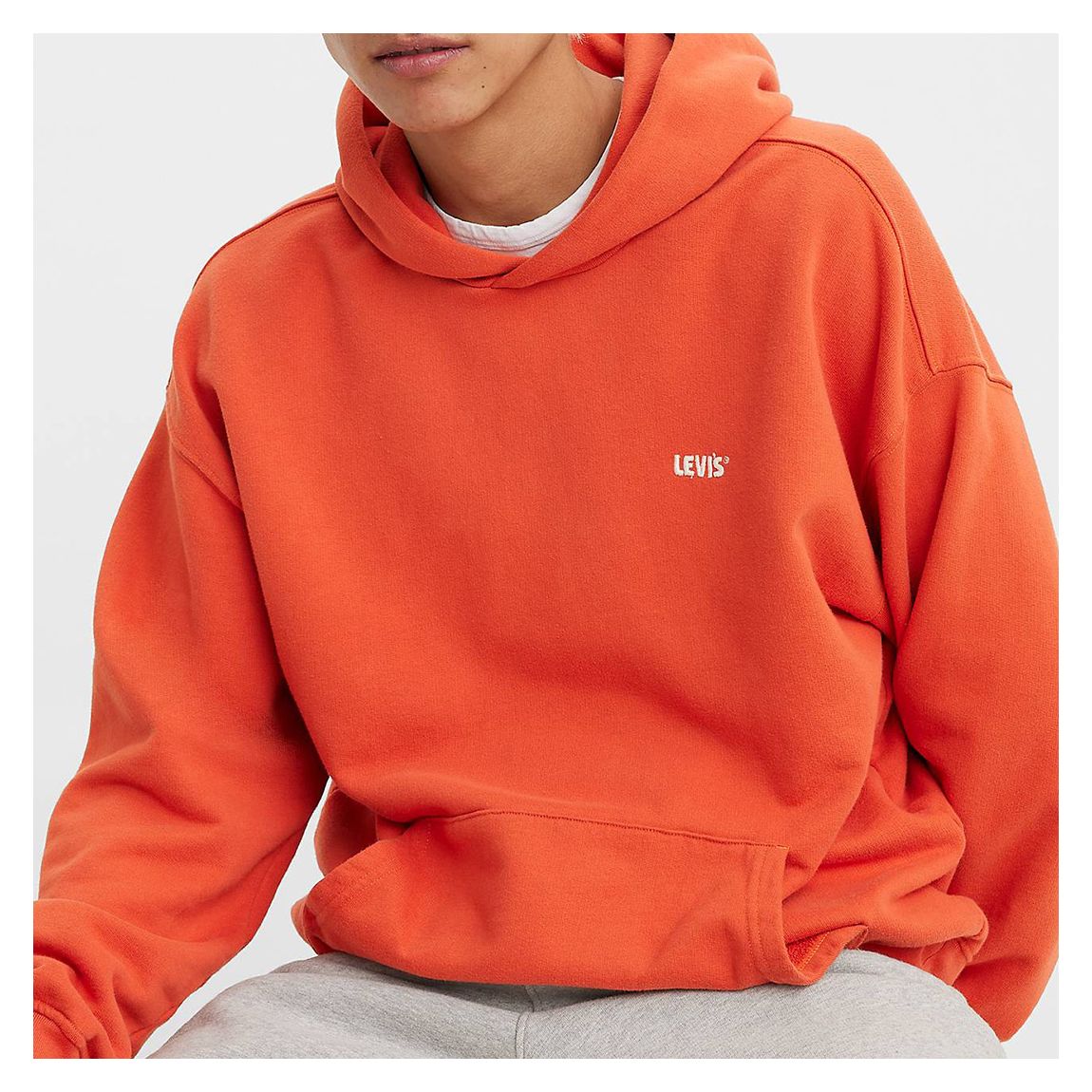 Orange Cotton Hoodie main product photo