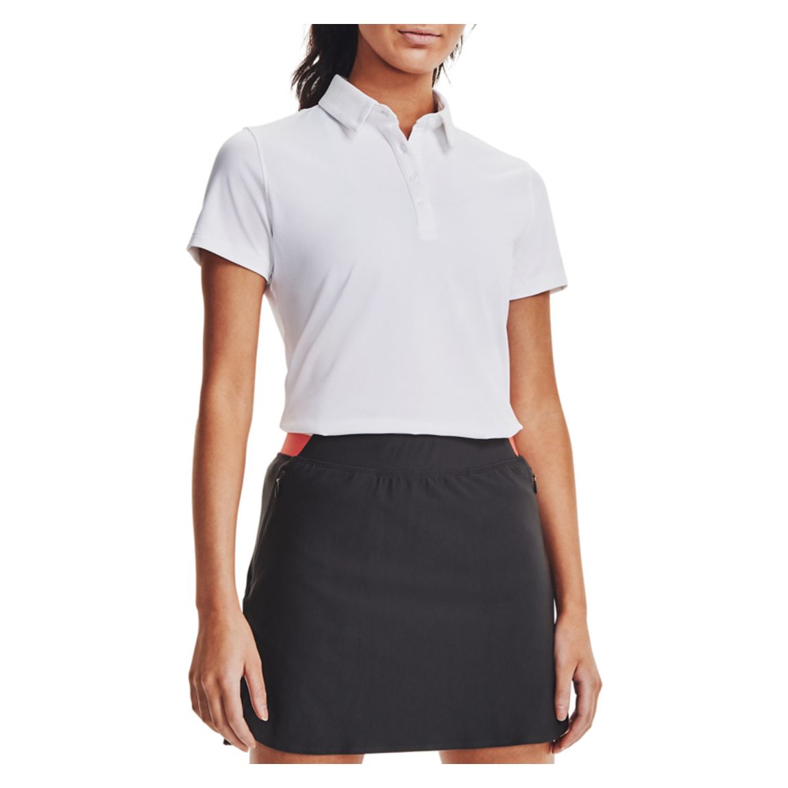 White Zinger Stretch Golf Polo Shirt main product photo
